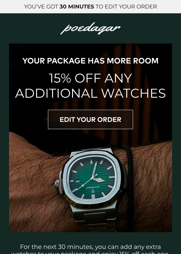 Klaviyo email upsell template