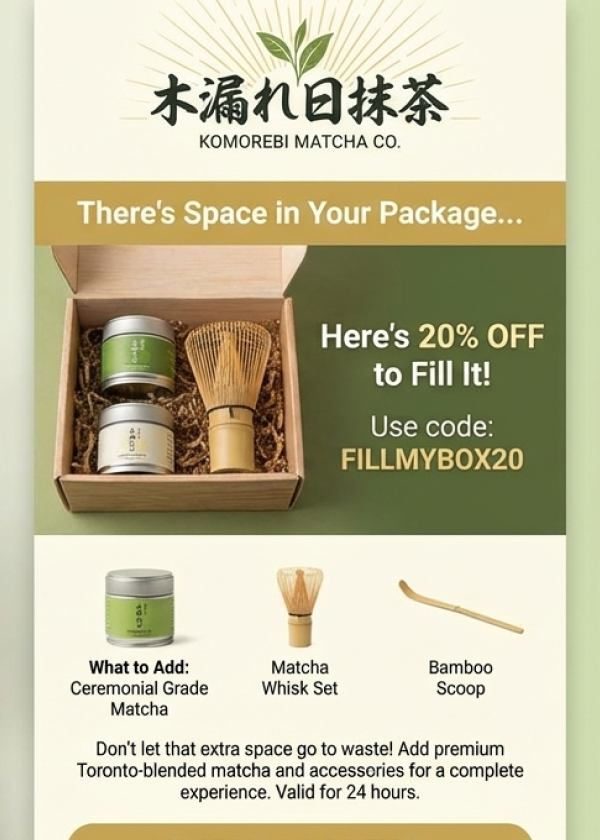 Post-purchase email template example