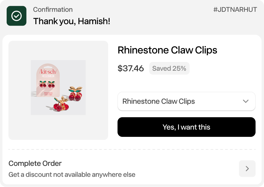 Order editing feature