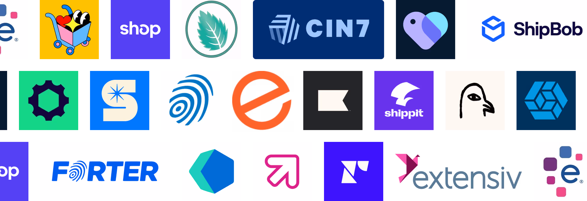 Integration partner logos